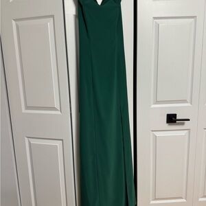 Elegant Green Evening Gown/Bridesmaids Dress